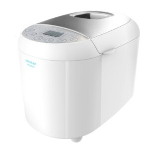 Cecotec Bread and Co 1000 Delicious Panificadora Automatica - Pantalla LCD - Programas Automaticos - Tostado Ajustable - Programacion 15h - Apto para Lavavajillas - Accesorios y Recetario - Color Blanco