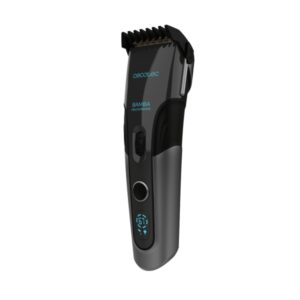 Cecotec Bamba PrecisionCare Titan Cortapelos Inalambrico - Cuchillas de Titanio - Bateria de 90min de Autonomia - 3 Peines Guia - Uso con y sin Cable - Bloqueo de Seguridad - Color Negro