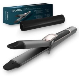 Cecotec Bamba RitualCare 1000 Titanium Plancha de Pelo 2 en 1 - Revestimiento de Titanio - Calentamiento Ultrarrapido - Tactil - Temperatura de 140 a 220°C - Punta Fria - Cable de 3m - Color Negro