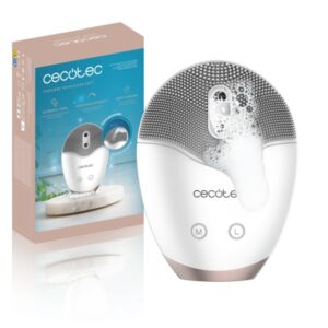 Cecotec FaceCare TotalClean Soft Limpiador Facial Ultrasonico - Generador de Jabon Automatico - Vibracion y Masaje - Velocidad Ajustable - 60min de Autonomia - Silicona Higienica - IPX6 - Color Blanco