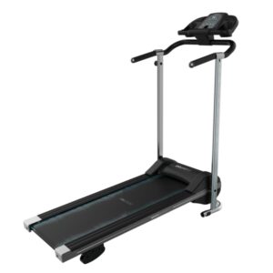 Cecotec DrumFit WayHome 800 Prometeo Cinta de Correr Plegable - 550W - Velocidad hasta 10km/h - 12 Programas Predefinidos - Portabotellas y Soporte Movil - Superficie 100x40cm - Color Negro y Gris