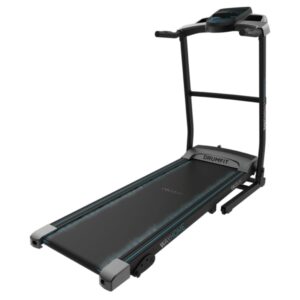 Cecotec DrumFit WayHome 1500 Sprint Cinta de Correr Plegable - 1100W - Velocidad hasta 15km/h - Plegado Hidraulico Automatico - Bluetooth - Superficie 120x40cm - Color Negro y Gris