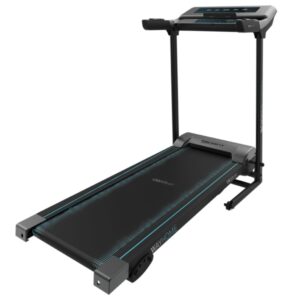 Cecotec DrumFit WayHome 1200 Runner Sprint Cinta de Correr Plegable - 1100W - Velocidad hasta 12km/h - 12 Programas - Pantalla LED - Soporte y Pulsometro - Superficie 110x40cm - Color Negro y Gris