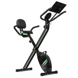 Cecotec X-Bike Pro Bicicleta Estatica Plegable - LCD - 8 Niveles - Resistencia Magnetica - Respaldo y Manillar Ajustables - Volante 2.5kg - Soporte para Dispositivos - 54x53x148cm - Color Negro