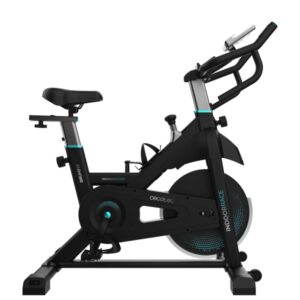 Cecotec Drumfit Indoor 20000 Race Bicileta Estatica - Pantalla LCD - Volante con Inercia de 20kg - Manillar Ergonomico - Sillin Regulable - Pulsometro - Soporte para Dispositivos - Color Negro