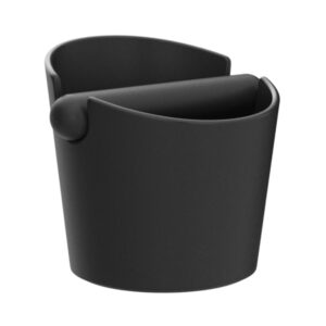 Cecotec Baristeo Throw and Away Contenedor de Posos de Cafe - Capacidad 1.2L - Manejo de Posos - ABS - Base Antideslizante - Reduce Ruido al Golpear - Facil de Limpiar - 15x13x15cm - Color Negro