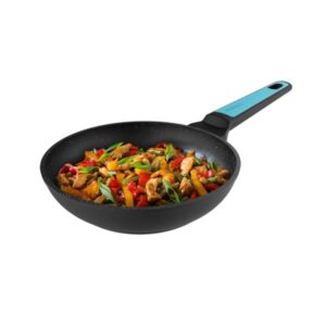 Cecotec Polka Platinum Thunder Sarten Aluminio Forjado de 18cm - Teflon Antiadherente - Libre de PFOA - Compatible con Induccion - Apto para Lavavajillas - Color Negro y Azul