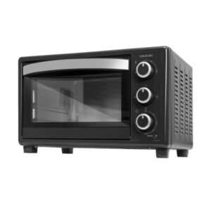 Cecotec Bake and Toast 2300 Horno de Sobremesa - Potencia de 1500W - Capacidad 23L - Puerta Doble Cristal - Temperatura hasta 230°C - Luz Interior - Temporizador 60min - 3 Modos de Coccion - Color Negro
