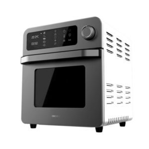 Cecotec Bake and Fry 1500 Touch Horno de Sobremesa - 1700W - Capacidad de 15L - Funcion Freidora de Aire - 10 Menus Preestablecidos - Rango de 60 a 230°C - Pantalla Tactil - Acero Inoxidable