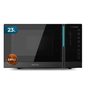 Cecotec ProClean 5130 Microondas - 800W - Capacidad de 23L - y Grill 1000W - Control Digital Preciso - 5 Niveles de Potencia - Funcion de Descongelado - Temporizador - Plato y Accesorios - Color Negro