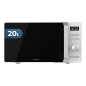 Cecotec ProClean 5010 Inverter Microondas - Potencia de 700W - Capacidad 20L - Plato de 245mm - Temporizador 30min - Programas Preconfigurados - Seguridad Infantil - Color Blanco