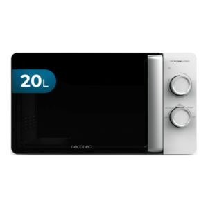 Cecotec Proclean 3010 Flatbed Microondas sin Plato - Potencia de 700W - Capacidad de 20L - Revestimiento Ceramico - Temporizador de 30min - Tecnologia 3Dwave Envolvente - Color Negro