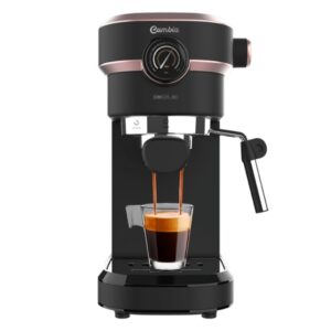 Cecotec Cafelizzia 890 Rose Pro Cafetera Expresso - 1350W - Presion de 20Bar - Manometro - Vaporizador Orientable - Deposito 1.1L Extraible - Funcion de Agua Caliente para Infusiones - Color Negro