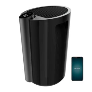 Cecotec BigDry 9000 Professional Black Connected Deshumidificador - 320W - Deposito 4.5L Extraible - WiFi - Cobertura hasta 90m2 - Pantalla LED Tactil - Temporizador - Silencioso - Color Negro