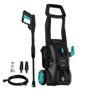 Cecotec Hidroboost 1500 Easy Move Hidrolimpiadora - 1500W - Caudal 468l/h - Presion 120bar - Bomba Aluminio - Radio 11m - Incluye Boquillas - Facil Transporte con Asa y Ruedas - Color Negro y Azul