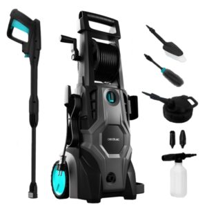 Cecotec HydroBoost 2400 AdvanceClean Hidrolimpiadora - 2400W - Caudal de 480l/h - Presion Maxima 180bar - Botella de Jabon - Bomba de Aluminio - Facil Transporte con Asa y Ruedas - Color Negro y Azul