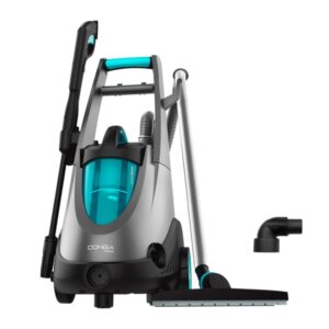 Cecotec Conga Triton 4000 UltraClean Hidrolimpiadora 4 en 1 - 1500W - 15kPa - Funcion Sopladora - Presion 120 Bar - Caudal 360l/h - Aspira Solidos y Liquidos - Incluye Accesorios - Color Negro y Gris