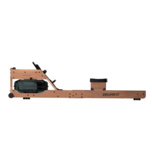 Cecotec Drumfit Rower 20000 Neptuno Wood Maquina de Remo - LCD Multifuncion - Resistencia Ajustable por Agua - Tanque de 13L - Soporte para Dispositivos - Plegable - Color Madera Claro