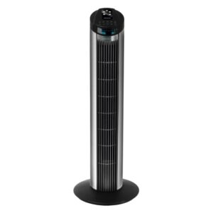 Cecotec EnergySilence 890 Skyline Ventilador de Torre de 30" de Altura - 50W - Funcionamiento Silencioso - Control Remoto - LCD - 3 Modos de Aire - Temporizador - Oscilante - Color Negro y Gris