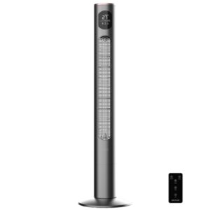 Cecotec EnergySilence 9090 Skyline Smart Ventilador de Torre de 46" de Altura - 50W - Mando a Distancia - Pantalla LED - Temporizador - 3 Velocidades - Oscilacion de 65º - Color Gris