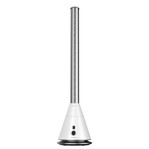 Cecotec EnergySilence 9800 Skyline Bladeless Ventilador de Torre de 38" de Altura - 26W - Tecnologia sin Aspas - 9 Velocidades - Temporizador - Minimalista y Ligero - Oscilante - Color Blanco
