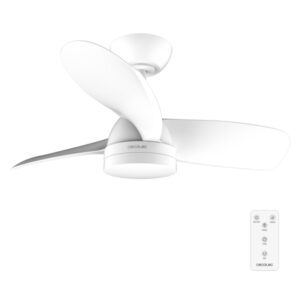 Cecotec EnergySilence Aero 3050 White Ventilador de Techo con 3 Aspas y Luz Integrada - 35W - Diametro de 36" - LED de 22W - Temporizador - 6 Velocidades - Modo Invierno - Color Blanco