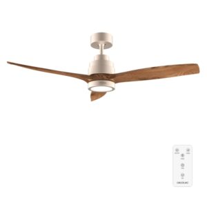 Cecotec EnergySilence Aero 5295 GoldBlack Ventilador de Techo con 3 Aspas y Luz - 35W - Diametro de 52" - LED de 18W - 6 Velocidades - Temporizador - Modo Invierno - Color Madera Oscuro