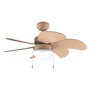 Cecotec EnergySilence Aero 3600 Vision Full Orange Ventilador de Techo con 6 Aspas y Lampara Integrada - 50W - Diametro de 36" - 3 Velocidades - Modo Invierno - Control por Cadena - Color Naranja