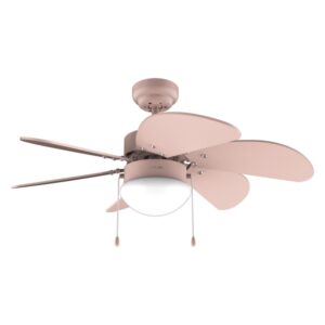 Cecotec EnergySilence Aero 3600 Vision Full Pink Ventilador de Techo con 6 Aspas y Lampara Integrada - 50W - Diametro de 36" - 3 Velocidades - Modo Invierno/Verano - Control por Cadena - Color Rosa