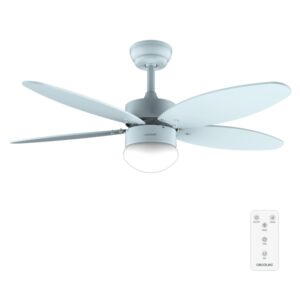 Cecotec EnergySilence Aero 4260 Full Sky Ventilador de Techo con 5 Aspas Reversibles y Luz - 40W - Diametro de 42" - 3 Tonos LED - Mando a Distancia - Temporizador - 6 Velocidades - Color Azul Claro