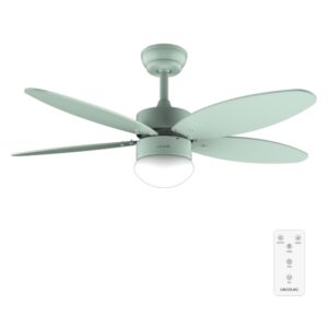 Cecotec EnergySilence Aero 4260 Full Mint Ventilador de Techo con 5 Aspas Reversibles y Luz - 40W - Diametro de 42" - LED con 3 Tonos - Mando a Distancia - Temporizador - 6 Velocidades - Color Menta