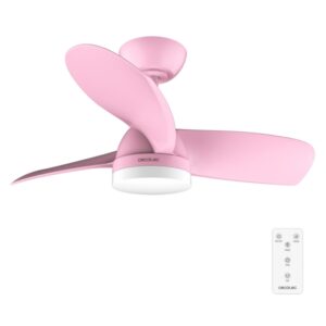 Cecotec EnergySilence Aero 3050 Pink Ventilador de Techo con 3 Aspas y Luz - 35W - Diametro 36" - LED de 22W - Mando a Distancia - Temporizador - 6 Velocidades - Modo Invierno - Color Rosa