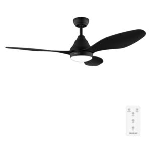 Cecotec EnergySilence Aero 5200 Black Ventilador de Techo con 3 Aspas y Luz Integrada - 40W - Diametro de 48" - LED de 18W - Mando a Distancia - 3 Velocidades - Temporizador Programable - Color Negro