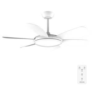 Cecotec EnergySilence Aero 5200 White Pro Ventilador de Techo con 6 Aspas y Luz Integrada - 32W - Diametro de 52" - LED de 32W - Temporizador - 6 Velocidades - Modo Invierno - Color Blanco