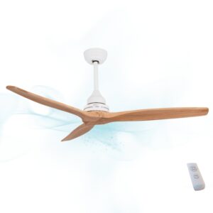 Cecotec EnergySilence Aero 590 Ventilador de Techo de 3 Aspas - Potencia de 65W - Diametro de 52" - Mando a Distancia - Temporizador Programable - 3 Velocidades - Modo Invierno/Verano - Color Blanco