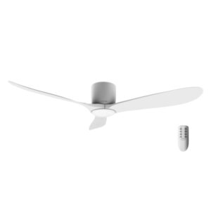 Cecotec EnergySilen Aero 5400 Ventilador de Techo de 3 Aspas - 40W - Diametro de 52" - Mando a Distancia - Temporizador Programable - 6 Velocidades - Modo Invierno - Color Blanco