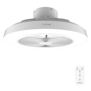 Cecotec EnergySilence LampAero 600 InsideWhite Ventilador de Techo con Luz LED - 20W - Aspas Aerodinamicas de 20" - 3 Velocidades - Temporizador - 3 Tonos LED - Modo Invierno - Color Blanco