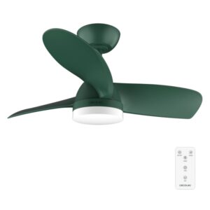Cecotec EnergySilence Aero 3050 Mint Ventilador de Techo con 3 Aspas y Luz Integrada - 35W - Diametro de 36" - 3 Tonos LED - Temporizador - 6 Velocidades - Modo Invierno - Color Verde Oscuro