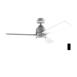 Cecotec EnergySilence Aero 4850 Style White Ventilador de Techo con 3 Aspas y Luz Integrada - 30W - Diametro de 48" - LED de 22W - 6 Velocidades - Modo Invierno - Modo Natural Breeze - Color Blanco