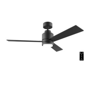 Cecotec EnergySilence Aero 4850 Style Black Ventilador de Techo con 3 Aspas y Luz Integrada - 30W - Diametro de 48" - LED de 22W - 6 Velocidades - Modo Invierno - Temporizador Regulable - Color Negro