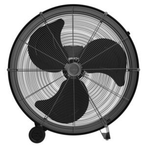 Cecotec ProIndustry 2400 Ventilador Industrial de Suelo con 3 Aspas de Aluminio - 180W - 3 Velocidades - Flujo de Aire 9832.8 m3/h - Facil Transporte con Ruedas - Rejilla Protectora - Color Negro