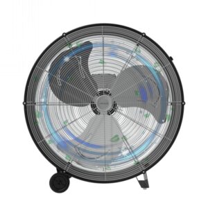 Cecotec ProIndustry 3000 Ventilador Industrial de Suelo con 3 Aspas de Aluminio - 240W - 3 Velocidades - Flujo de Aire 10473m3/h - Facil Transporte - Rejilla Protectora - Color Negro