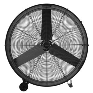 Cecotec ProIndustry 3600 Ventilador Industrial de Suelo con 3 Aspas de Aluminio - 360W - 3 Velocidades - Flujo de Aire 20201.4 m3/h - Facil Transporte con Asas y Ruedas - Rejilla Protectora - Color Negro