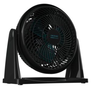 Cecotec EnergySilence 900 FloorFlow Ventilador Industrial de Suelo con 3 Aspas - 30W - Diametro de 9" - 2 Velocidades - Uso Sencillo e Intuitivo - Rejilla Protectora - Base Estable y Robusta - Color Negro