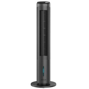 Cecotec EnergySilence 2000 Cool Tower Smart Climatizador Evaporativo de Torre - 60W - Deposito 2L - LED - Temporizador - 3 Velocidades - Caudal de 800m3/h - Enfriadores - 30x30x104cm - Color Negro