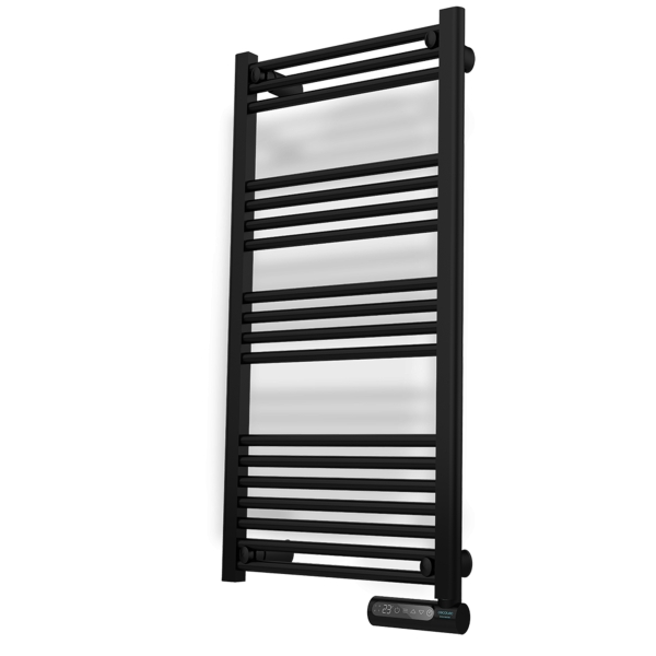 Cecotec ReadyWarm 9200 Toallero Electrico - Potencia de 750W - Pantalla LED - Control Tactil - Programador Semanal - 4 Modos de Uso - Temperatura Ajustable - Proteccion IP24 - 50x6x107cm - Color Negro