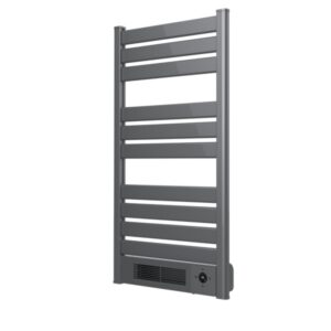 Cecotec ReadyWarm 9780 Toallero Electrico - 2000W - Calefactor Ceramico Incorporado - Pantalla LED - Mando a Distancia - Temporizador 24H - Proteccion IPX4 - Ajuste de Temperatura - Color Gris