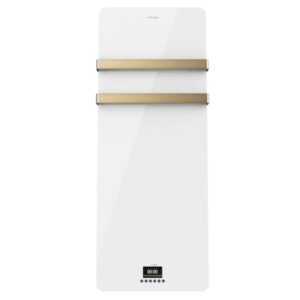 Cecotec ReadyWarm 9870 Toallero Electrico - 850W - Calefactor de Cristal - Pantalla LED Tactil - Temporizador Semanal - Proteccion IP24 - Moderno y Elegante - Kit de Instalacion - Color Blanco