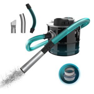 Cecotec Conga Ash 3000 Home Aspirador de Cenizas - 1000W - Capacidad 15L - Succion 15kPa - Tubo Reforzado Metalico - Deposito Acero Inoxidable - Boquilla 38mm - Filtro Lavable - Color Negro y Azul