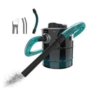 Cecotec Conga Ash 4000 Advance Aspirador de Cenizas - 1200W - Acero Inoxidable - Succion 14kPa - Capacidad 20L - Tubo Metalico - Facil Transporte - Bolsa Lavable - Color Negro y Azul